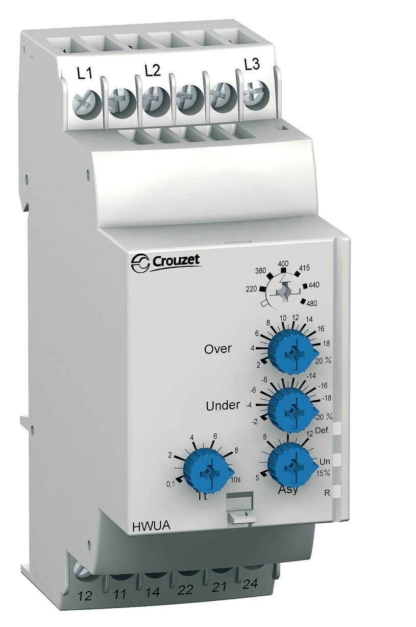 CROUZET CRO84873026 PHASE AND VOLTAGE MONITORING RELAY HWUA,