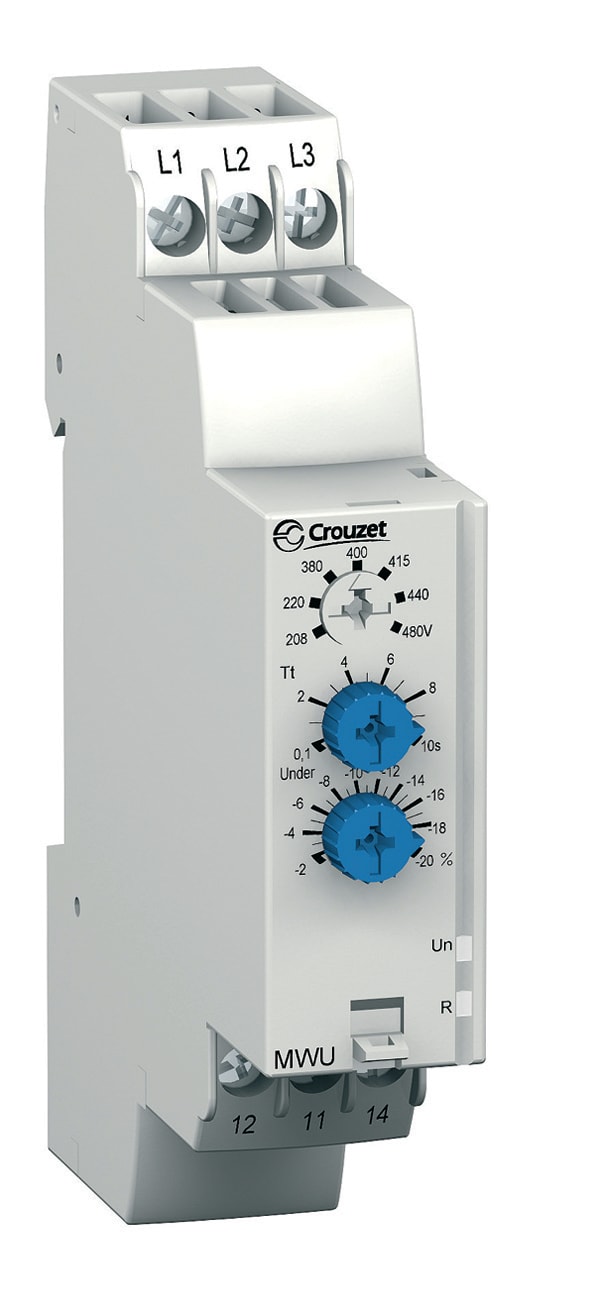 CROUZET CRO84873023 PHASE AND VOLTAGE MONITORING RELAY MWU,