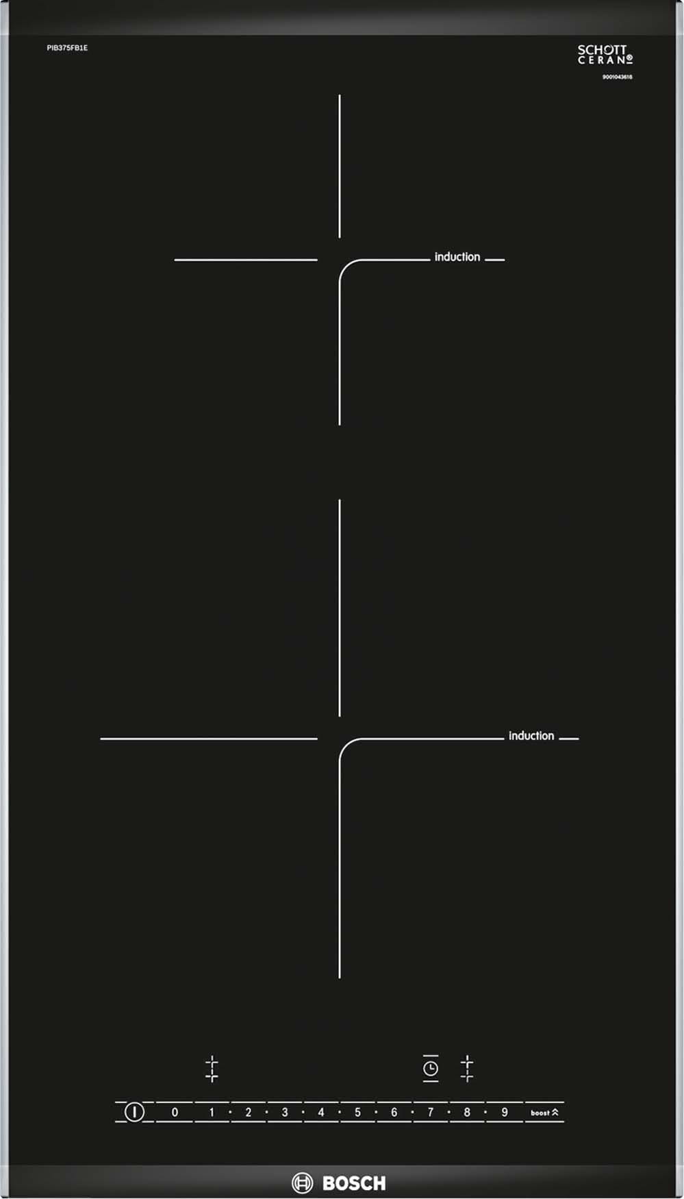BOSCH ROBERT - BOSPIB375FB1E Glaskeramik Kochstelle,Domino,30cm,Induk