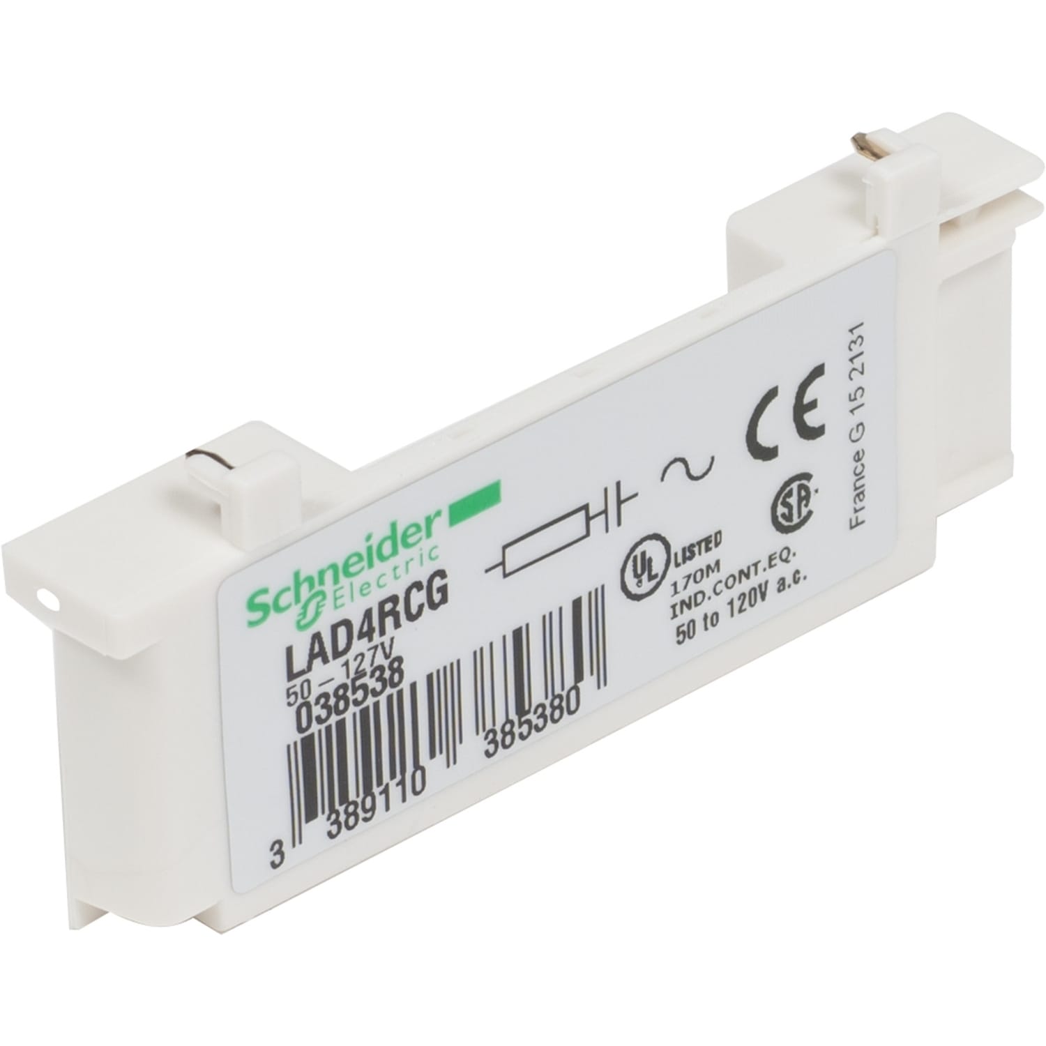SCHNEIDER ELECTRIC - SNRLAD4RCG Beschaltungsmodul, RC-Glied, 50-127V AC,