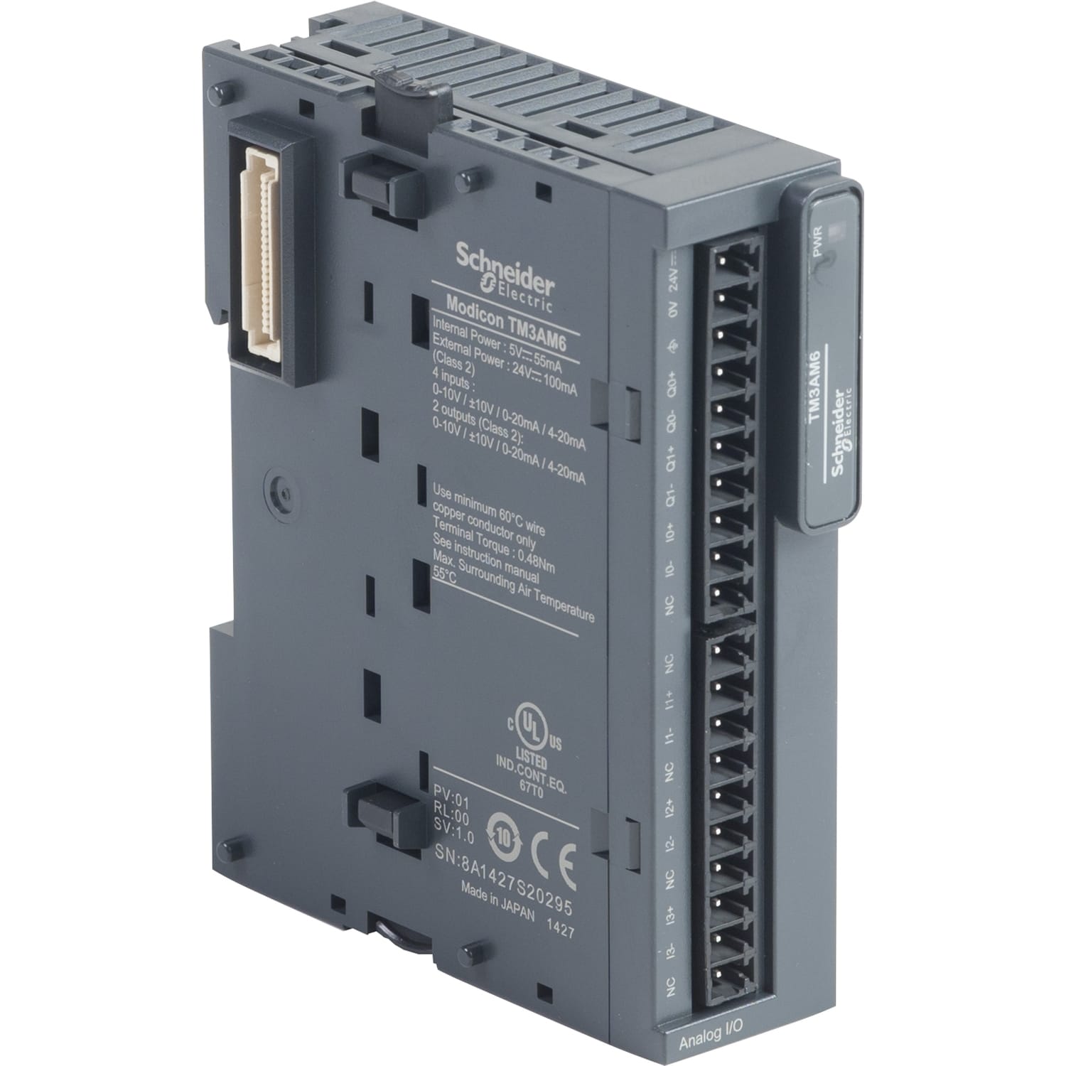 SCHNEIDER ELECTRIC SNRTM3AM6 MODULO TM3 4 INPUT 2 OUTPUT ANALOGICI