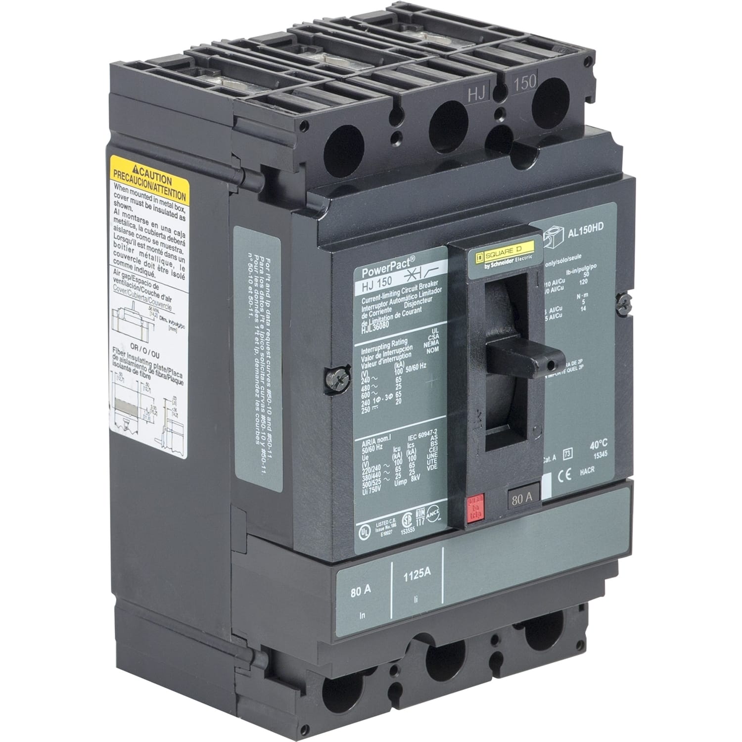 SCHNEIDER ELECTRIC SNRHJL36100C INTERRUTTORE SQD 100 A