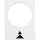 SCHNEIDER ELECTRIC - SNRZB2BY4909 Etichetta - 30×40mm - bianco - destra, lento-veloce