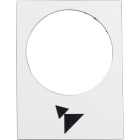 SCHNEIDER ELECTRIC - SNRZB2BY4915 Etichetta - 30×40mm - bianco - avanti, lento-veloce