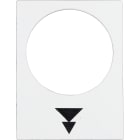 SCHNEIDER ELECTRIC - SNRZB2BY4953 Bezeichnungsschild, 30x40mm, weiB, Heben