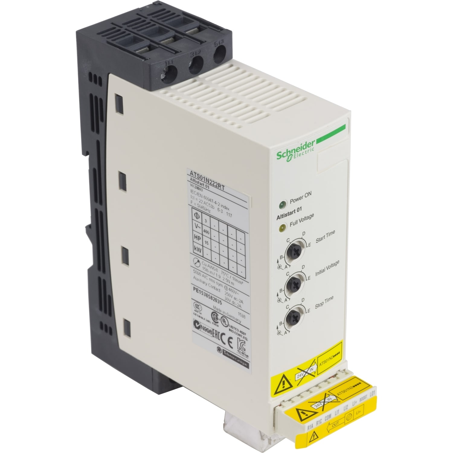 SCHNEIDER ELECTRIC SNRATS01N222RT AVVIATORE STATICO 22A 440 480V