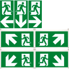 SCHNEIDER ELECTRIC - SNROVA53174 7 Pittogrammi dedicate a scale e dislivelli, 45 gradi, Exiway Smartexit 32m, Accessorio di Segnalazione