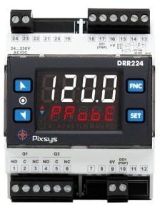 PIXSYS SRL PIXDRR224-12ABC REGOLATORE TRIPLO SETPOINT DIN RAIL