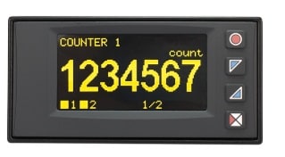 PIXSYS SRL - PIXSTR581-1ABC-T128 CONTATORE/TACHIMETRO 48X96 OLED RFID