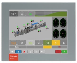 PIXSYS SRL - PIXTD810-A-2ETH HMI+SOFTPLC WIN-CE 10.4 - MOVICON 11