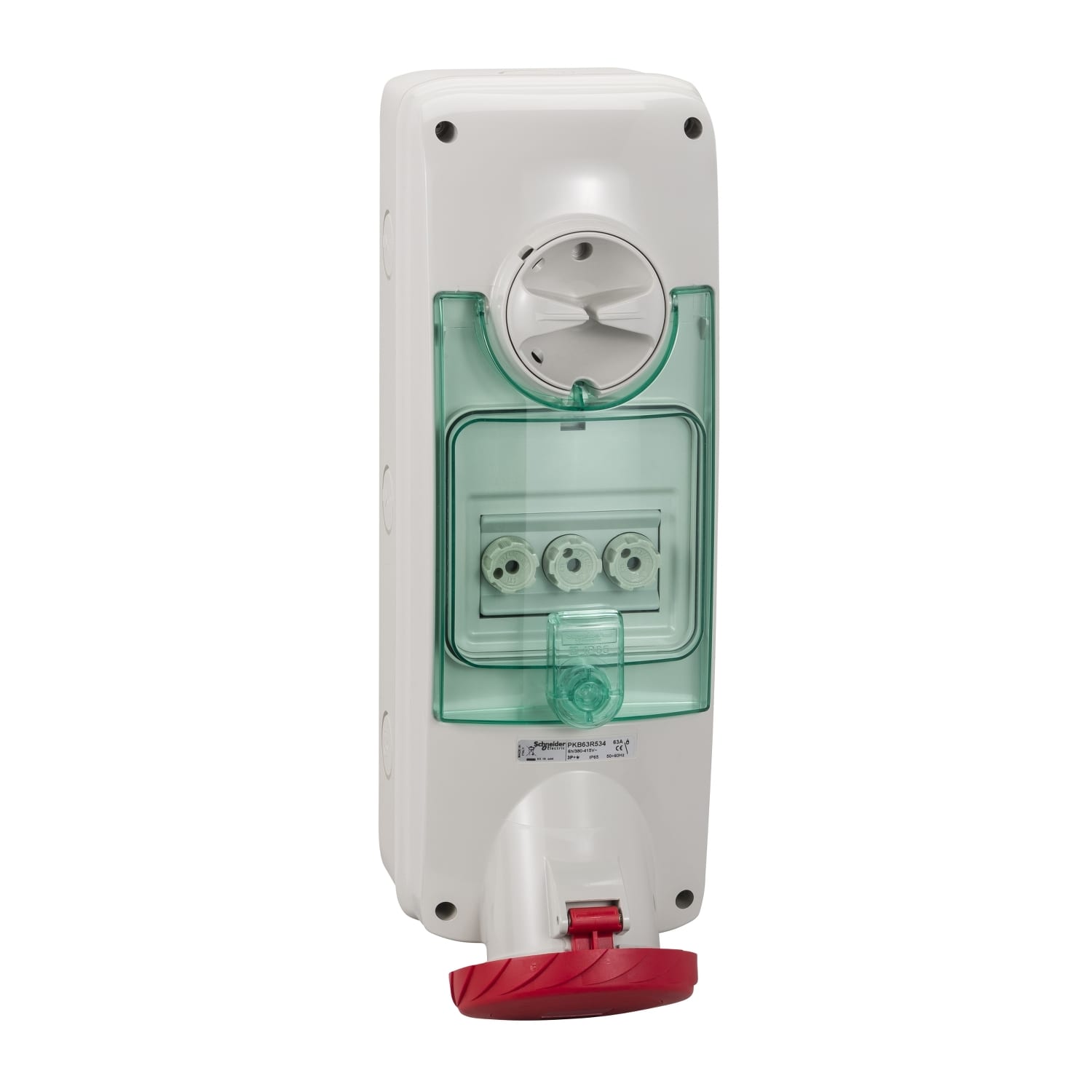 SCHNEIDER ELECTRIC - SNRPKB63R534 PRESA INTERBL FUSIB PARETE 63A 380V 3P+T