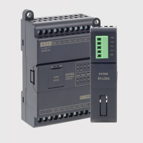 TECNO BI SRL TNBB1Z-14MR25-D24S PLC FATEK CPU BASE SLIM RS232+RS485 8 IN