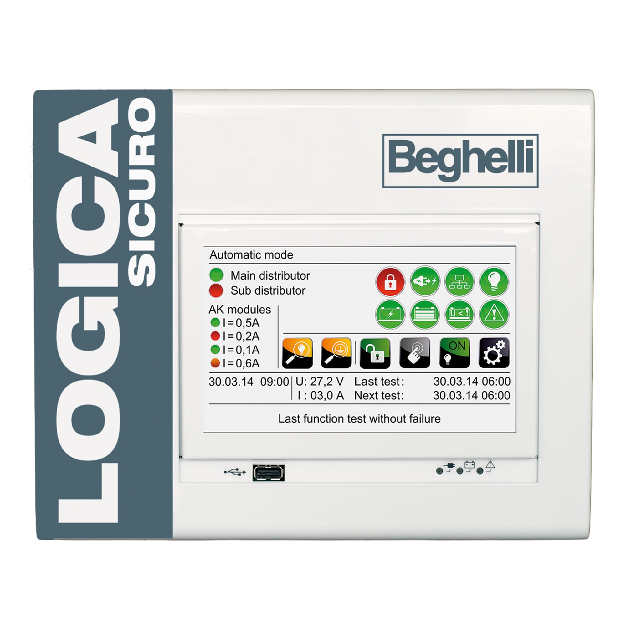 BEGHELLI - BEG17240 CBS REMOTE PANEL 7 WHITE SLGS
