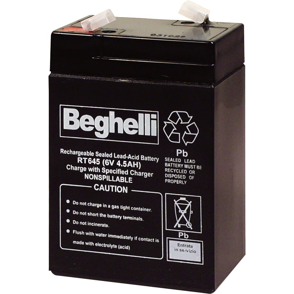BEGHELLI BEG8802 PB 6V 4.5AH FASTON 6.35