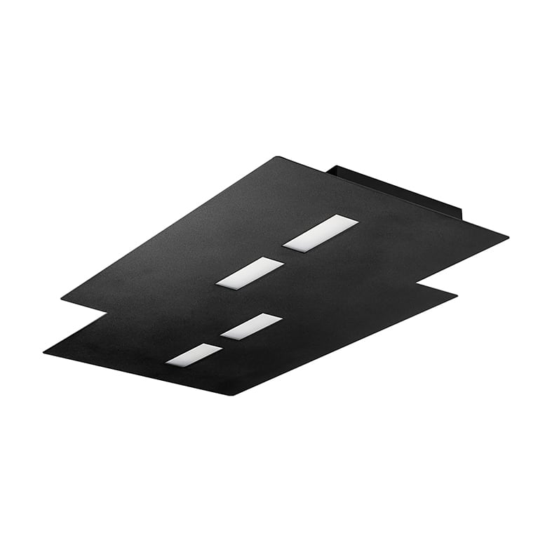 ROSSINI RSSPON003N PLAFONIERA NERA LED 52W IP20 2700K CRI80
