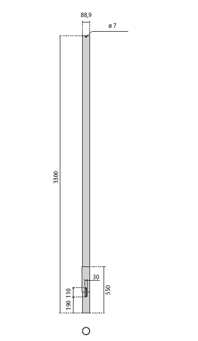 PERFORMANCE IN LIGHT - PRI315023 PALO SPILLO INT. 3,3 m
