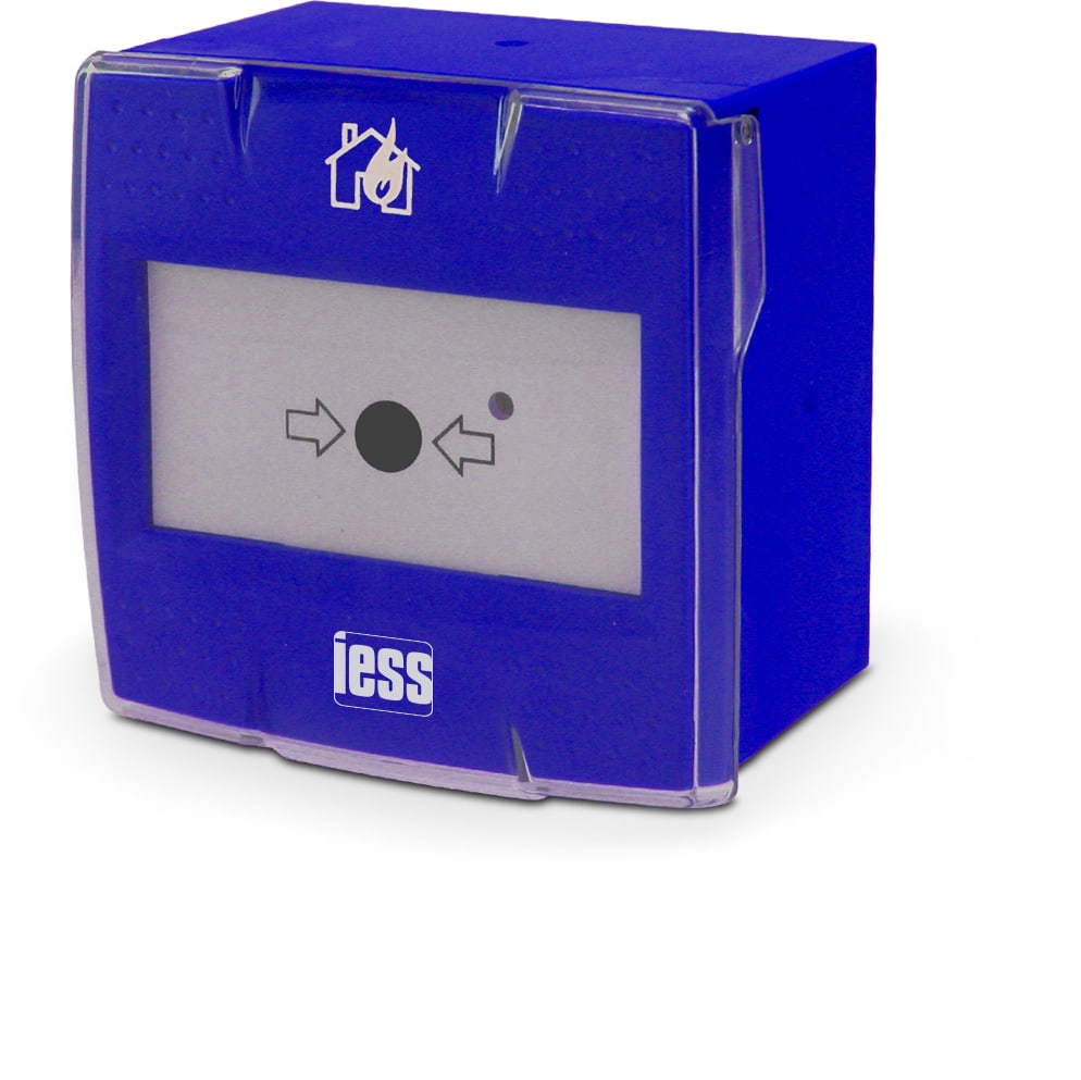 IESS SRL - EAAPRV1B PULSANTE CONV. A PRESSIONE BLU RIPRISTIN