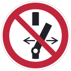 CEMBRE SPA - CEM211504 ETICHETTA ADESIVA DI DIVIETO PS-DC, SIMBOLO VIETATO GIRARE L'INTERRUTTORE, DIMENSIONE 200mm