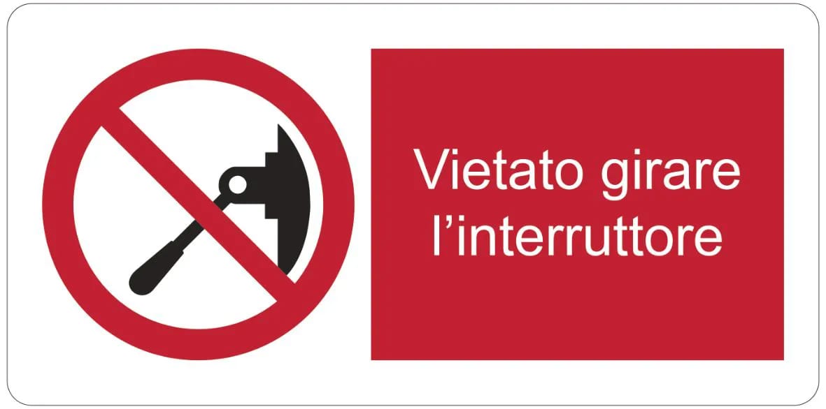 CEMBRE SPA - CEM4207SW001 ETICH.DIVIETO PST-LSR DIM.150X300 MM.+TE