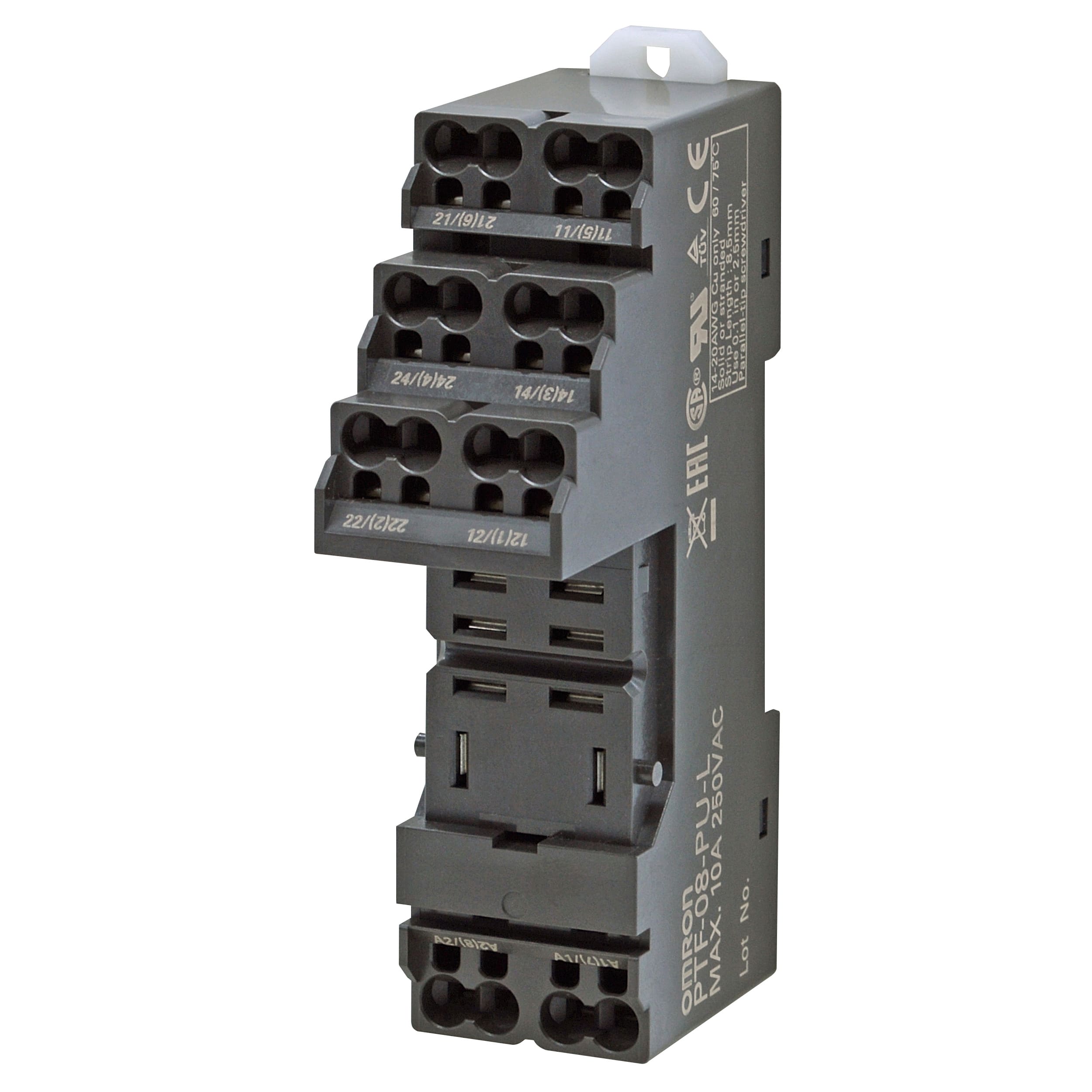 OMRON OMRPTF08PUL ZOCCOLO-DIN O FRONTEQUAD TERMINALIVITE L
