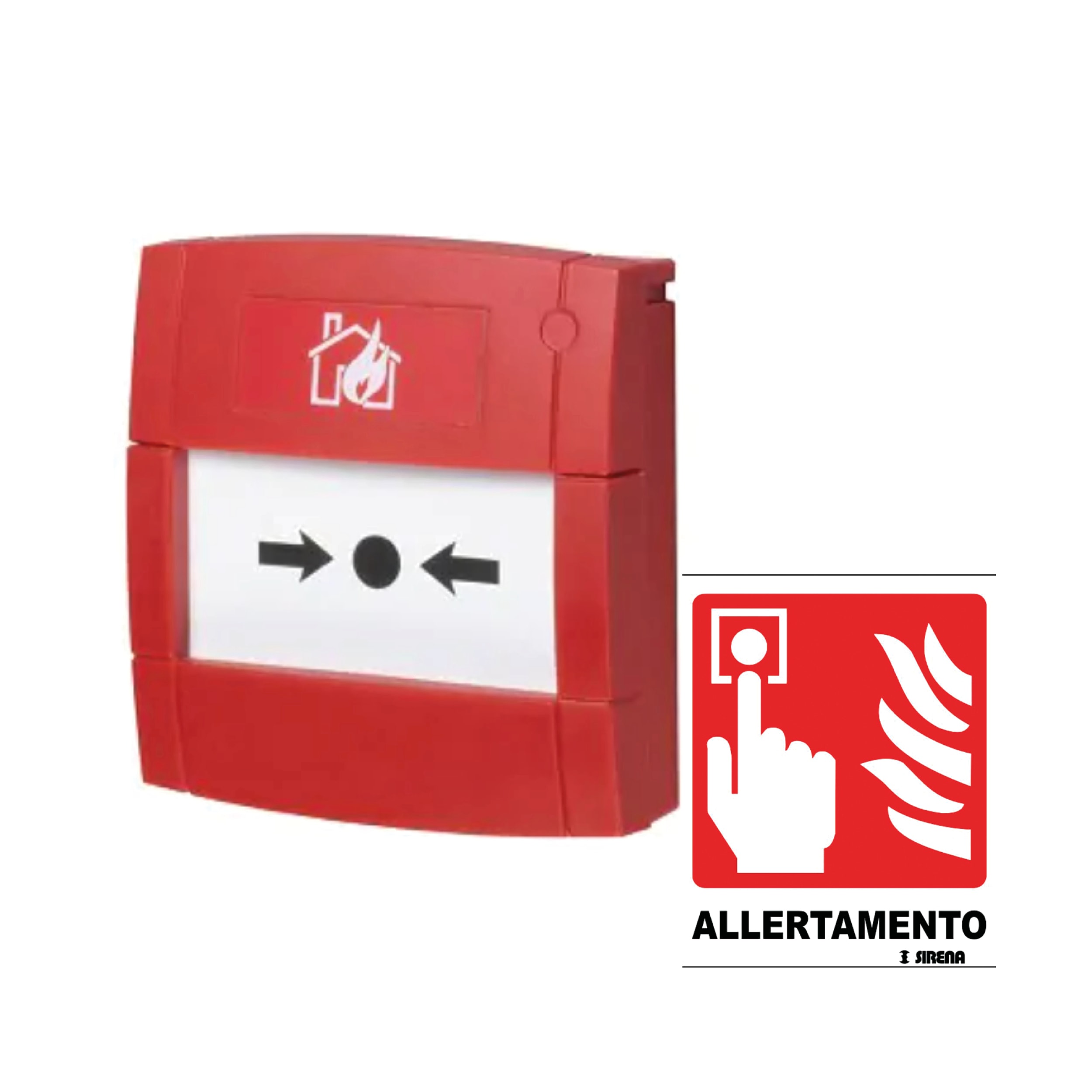 SIRENA SIR55955 PULSANTE ALLERTAMENTO IP 24