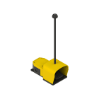 PIZZATO ELETTRICA - PZZPX 12040-AM2 INTERRUTTORE A PEDALE SINGOLO CON PROTEZ