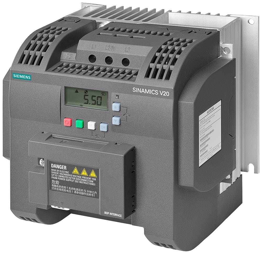 SIEMENS - SIE6SL32165BE175CV0 SINAMICS V20, 3AC400V 0,75KW FLATPLATE