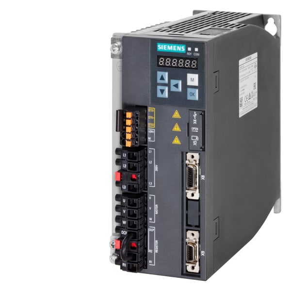SIEMENS SIE6SL32105FB108UF0 SINAMICS V90,PROFINET,1/3 AC 200V 0.75KW