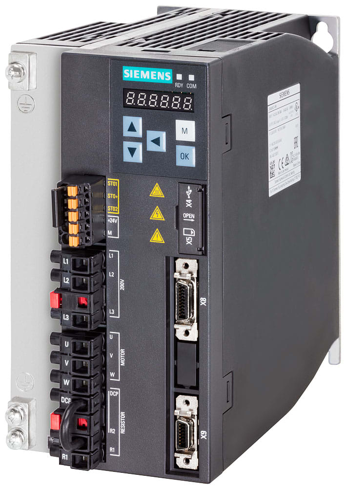 SIEMENS SIE6SL32105FB120UF0 SINAMICS V90, PROFINET, 3 AC 200V 2KW