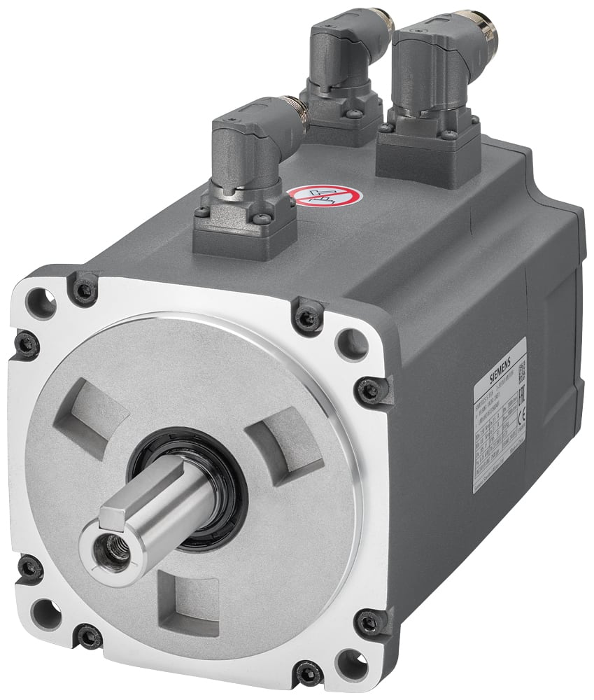 SIEMENS - SIE1FL60941AC612LG1 SIMOTICS S-1FL6-1FL6 tensione di rete 3 AC 400 V PN=5 kW; NN=2000 1/min, M0=30 Nm; MN=23,9 Nm altezza dasse 90 mm con connettore angolato ; trasdu...