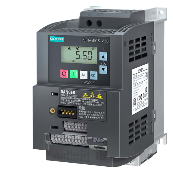 SIEMENS SIE6SL32105BB211UV1 SINAMICS V20, FSAC, 1AC230V 1.1KW UNFILT