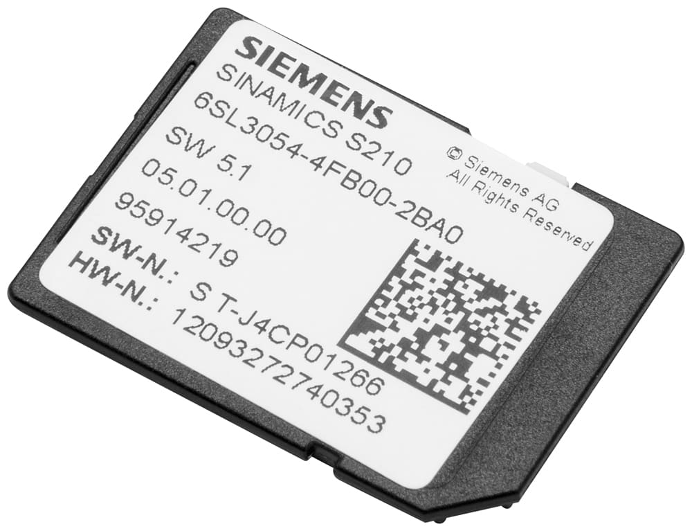 SIEMENS - SIE6SL30544FC302BA0 SINAMICS S210 SD-CARD V5.2 SP3 HF6
