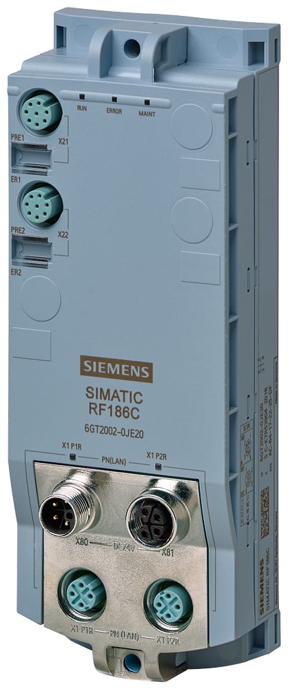 SIEMENS - SIE6GT20020JE20 Modulo di comunicazione RFID RF186C per PROFINET, Ethernet, 2 Reader collegabili