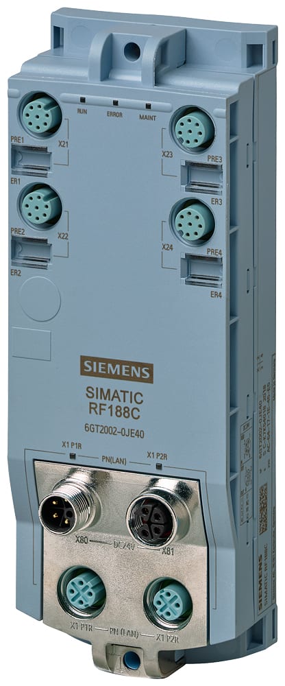 SIEMENS - SIE6GT20020JE40 Modulo di comunicazione RFID RF188C per PROFINET, Ethernet, 4 Reader collegabili