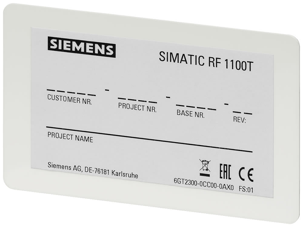 SIEMENS - SIE6GT23000CC000AX0 Transponder RF1100T per la configurazione di tutti i Reader RF1000