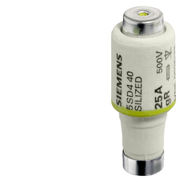 SIEMENS SIE5SD440 FUS. SILIZED DII GR E27 25A 500VCA/CC