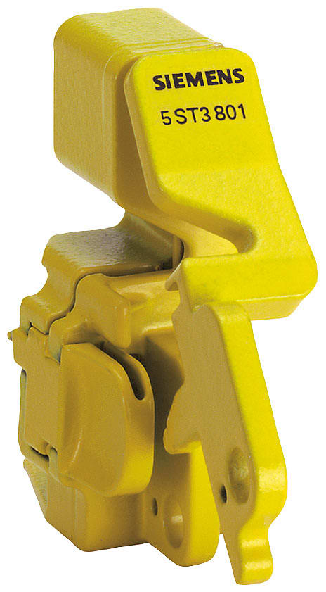 SIEMENS - SIE5ST3803 Dispositivo di blocco, blocco per leva di comando + serratura per interruttore magnetotermico P=70 mm