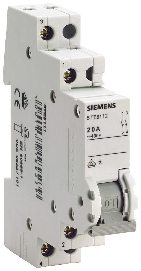 SIEMENS - SIE5TE8112 Interruttore ON/OFF 20 A 2NO