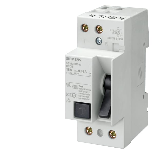 SIEMENS SIE5SM33150KK DIFF. 2P 125A 30MA TIPO AC, 2UM