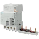 SIEMENS - SIE5SM23456 Blocco differenziale, a 4 poli, tipo A, In: 63 A, 30 mA, Un AC: 400 V, per 5SY