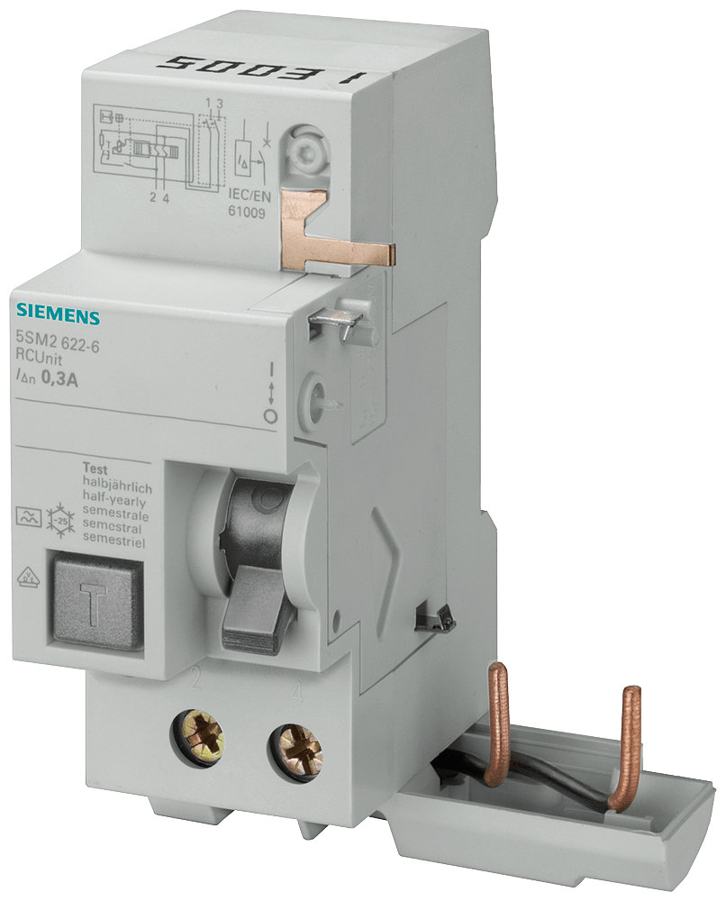 SIEMENS SIE5SM23256KK01 BLOCCO DIFF.2P 63A 30MA AK 3KA(8/20)X5SY