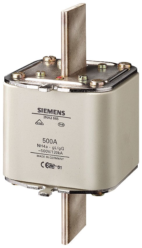 SIEMENS - SIE3NA3680 Cartuccia fusibile NH, NH4a, In: 1000 A, gG, Un AC: 500 V, Un DC: 440 V