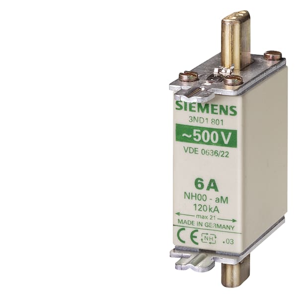 SIEMENS SIE3ND1801 FUS. NH AM GR.000 500VCA 6A