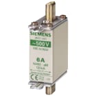 SIEMENS - SIE3ND1822 Cartuccia fusibile NH, NH000, In: 63 A, aM, Un AC: 500 V, segnalazione frontale