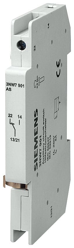 SIEMENS - SIE3NW7901 Blocchetto di contatti ausiliari 1CO per portafusibili cilindrici grand. 14x 51 mm
