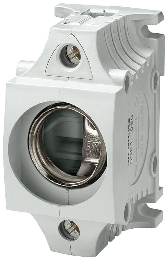 SIEMENS - SIE5SF1060 Base DIAZED grandezza DII in materiale isolante, a 1 polo, protezione contro i contatti accidentali