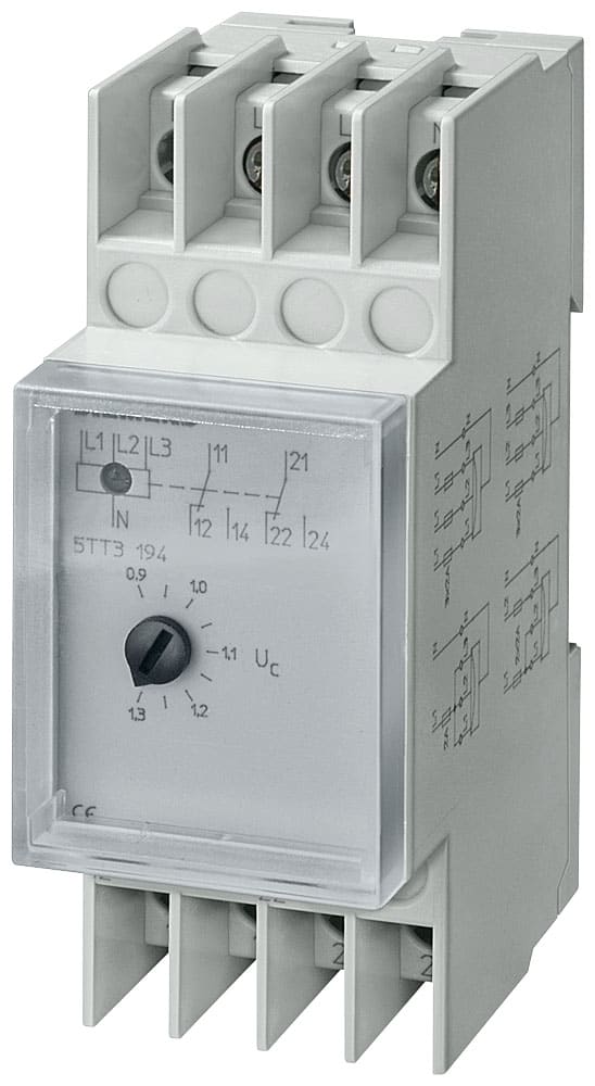 SIEMENS - SIE5TT3195 Relè di tensione AC 230/400 V 2CO 0,9/1,3 sorveglianza asimmetrica