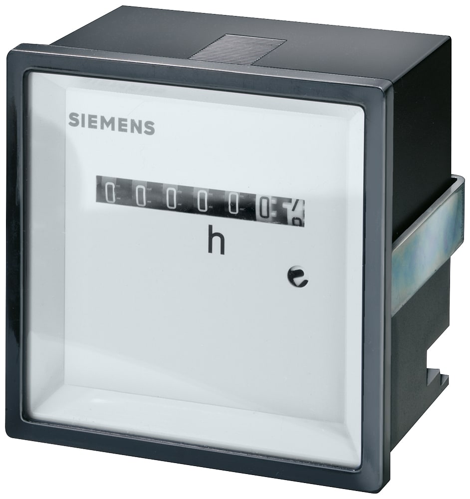 SIEMENS - SIE7KT5602 Contaore 72 x 72 mm, AC 230 V, 50 Hz, senza calotta coprimorsetti