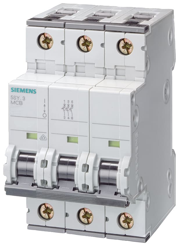 SIEMENS - SIE5SY73107 Interruttore magnetotermico 400 V 15 kA, a 3 poli, C, 10 A, P=70 mm