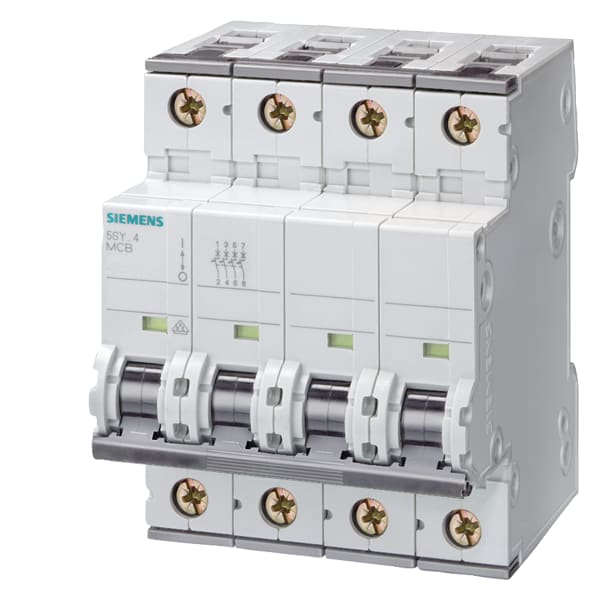 SIEMENS SIE5SY74067 INT MT 4P C6 ICN 15KA, ICU 40KA